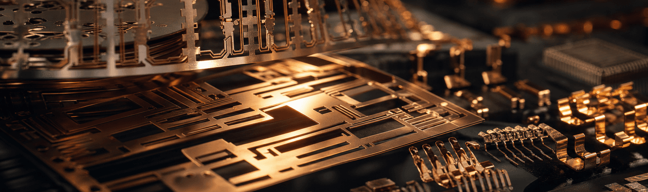 Microscopic copper surface layers in advanced chip packaging representing MEC Co Ltd's specialized bonding chemistry