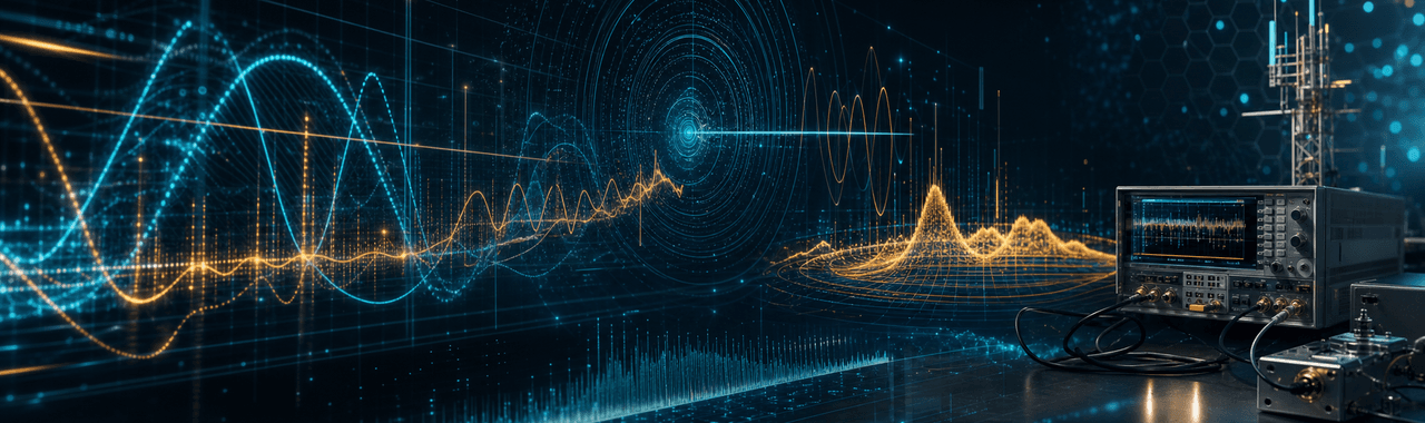 High-precision oscilloscope and signal analyzer equipment used to validate ultra-fast AI data center networking components