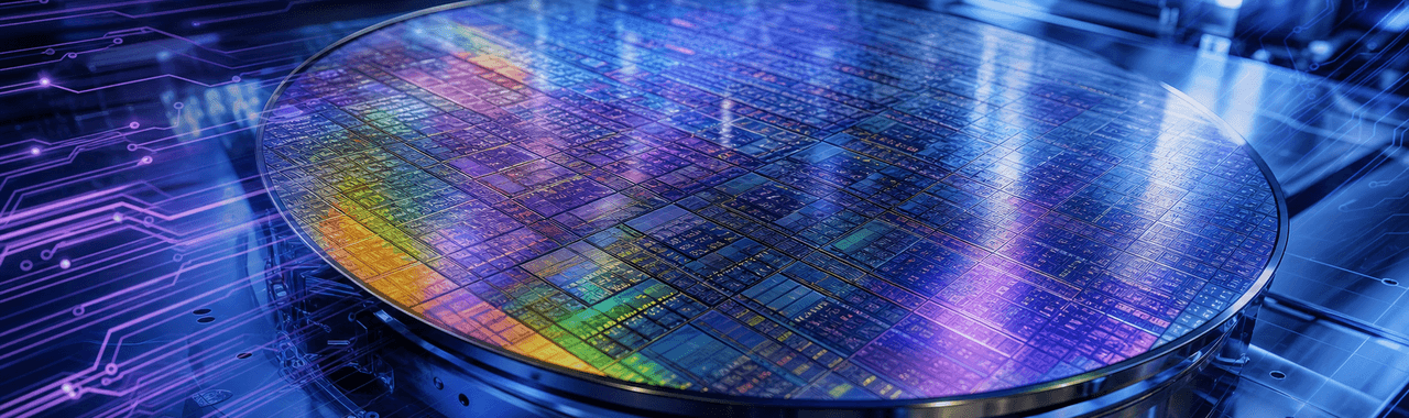 Semiconductor wafer manufacturing facility representing UMC's legacy chip foundry operations and AI supply chain expansion